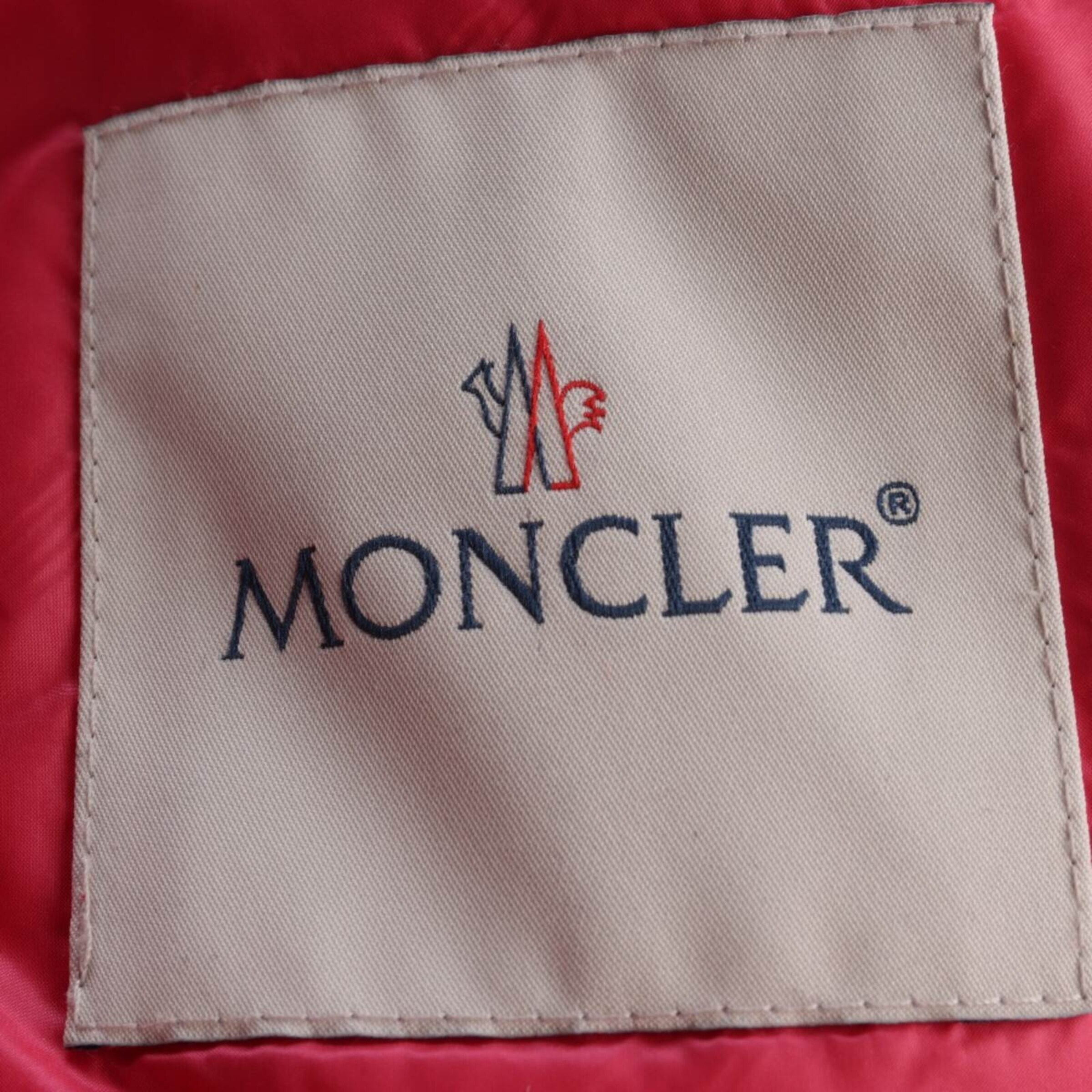 MONCLER Übergangsjacke M in Rot