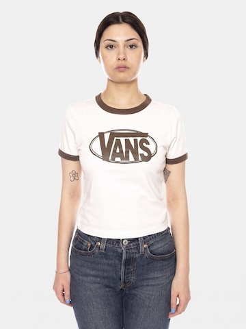 VANS Koszulka 'W CENTER CHEST RINGER T EGRET' w kolorze szary