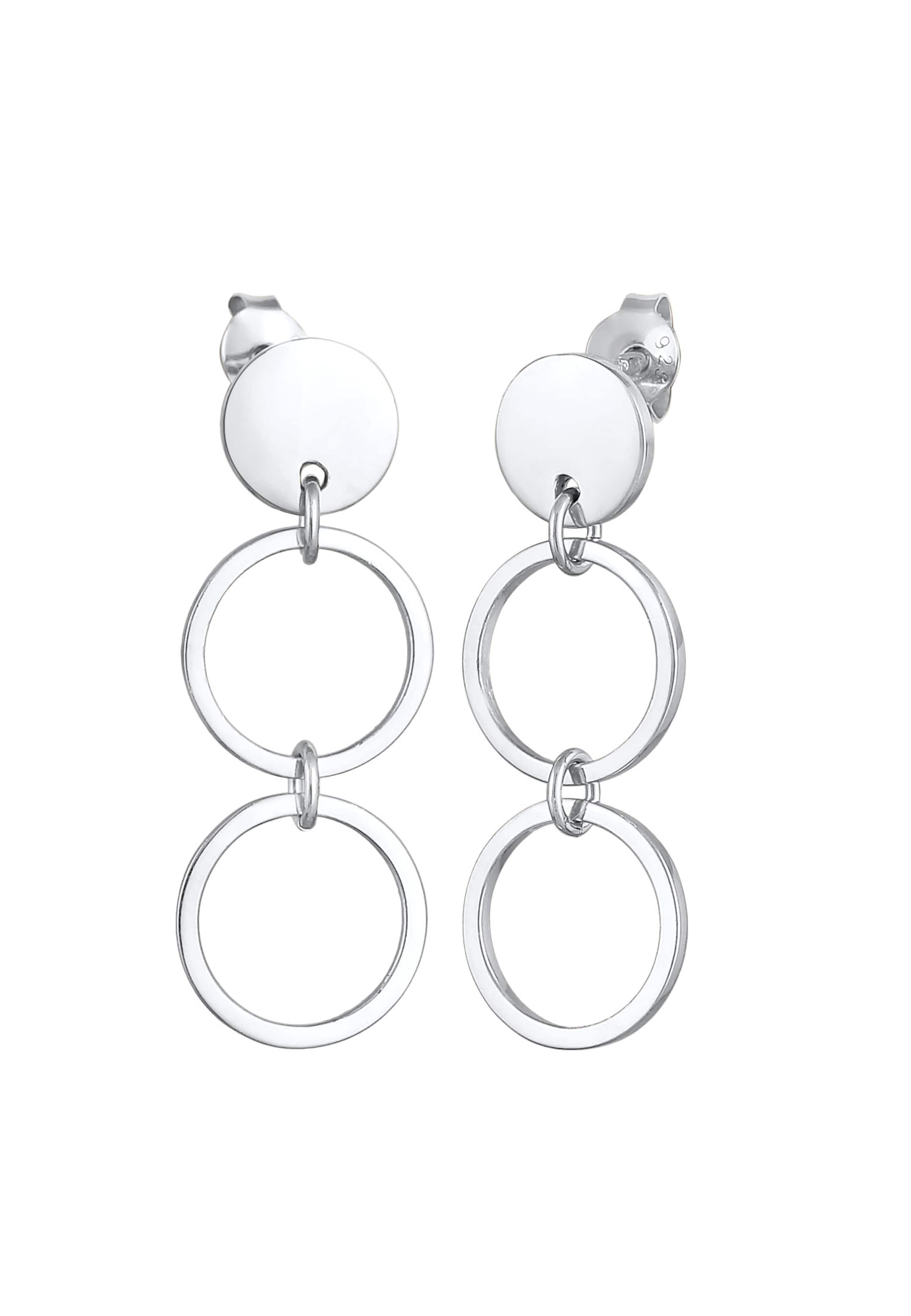 Boucles d'oreilles ELLI en argent : devant