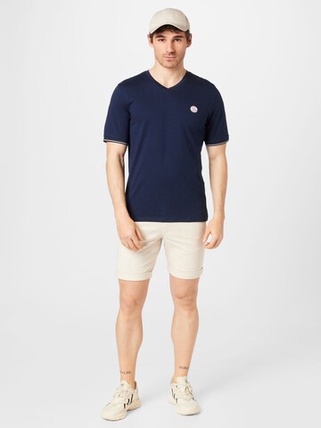 JACK & JONES - Regular Calças chino 'Dave' em cinzento