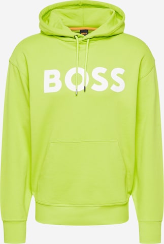 BOSS Orange Sweatshirt in Grün: predná strana