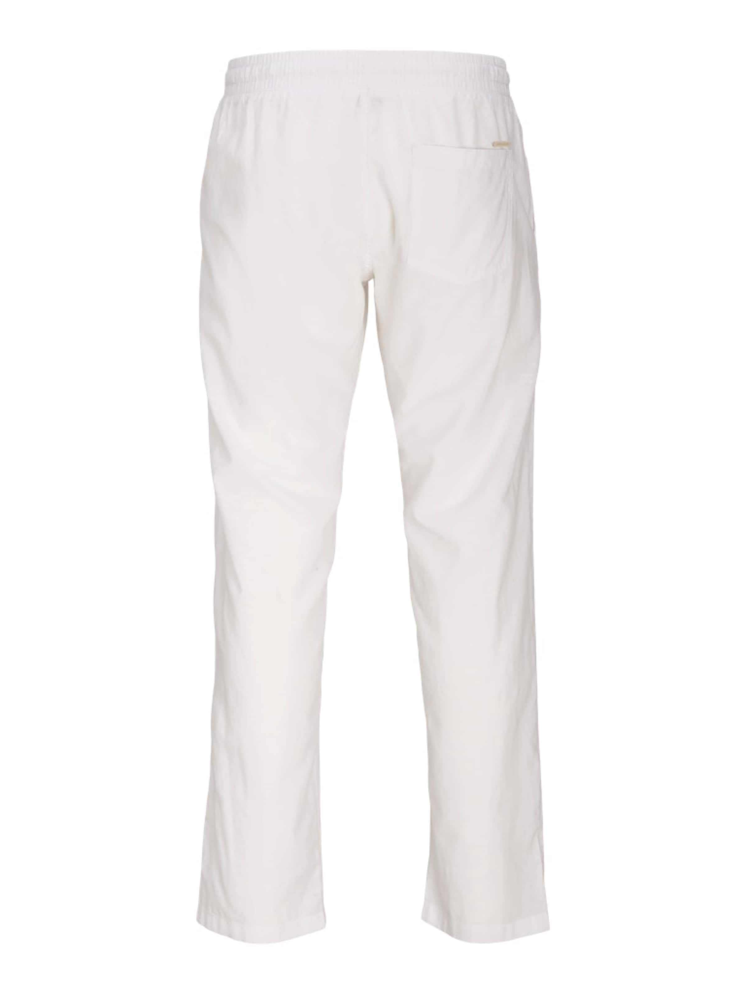 JACK & JONES Loose fit Trousers 'JPSTKane JJSummer' in White