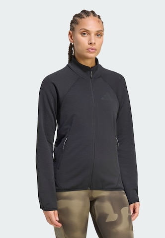Veste en polaire fonctionnelle 'Xperior' ADIDAS TERREX en noir : devant