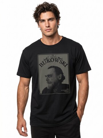 MAKAYA Shirt 'Das Schlimmste'‌‌‌ in Schwarz: Vorderseite