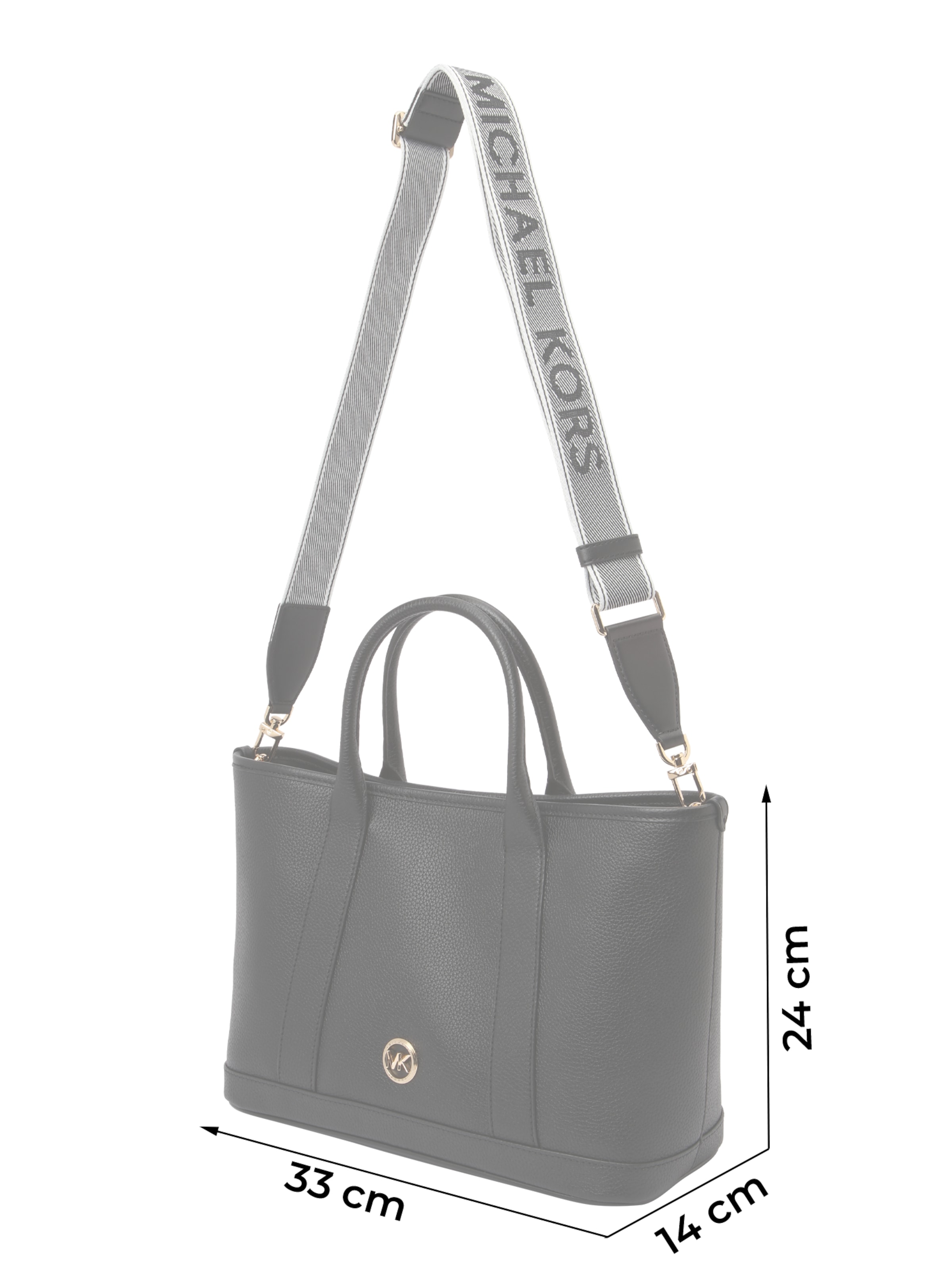 MICHAEL Michael Kors Handtas 'LUISA' in Zwart