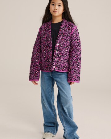 WE Fashion Between-season jacket in Purple