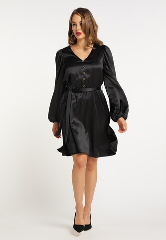 Rochie de la faina pe negru