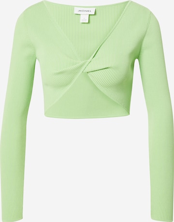 Monki Shirt in Groen: voorkant