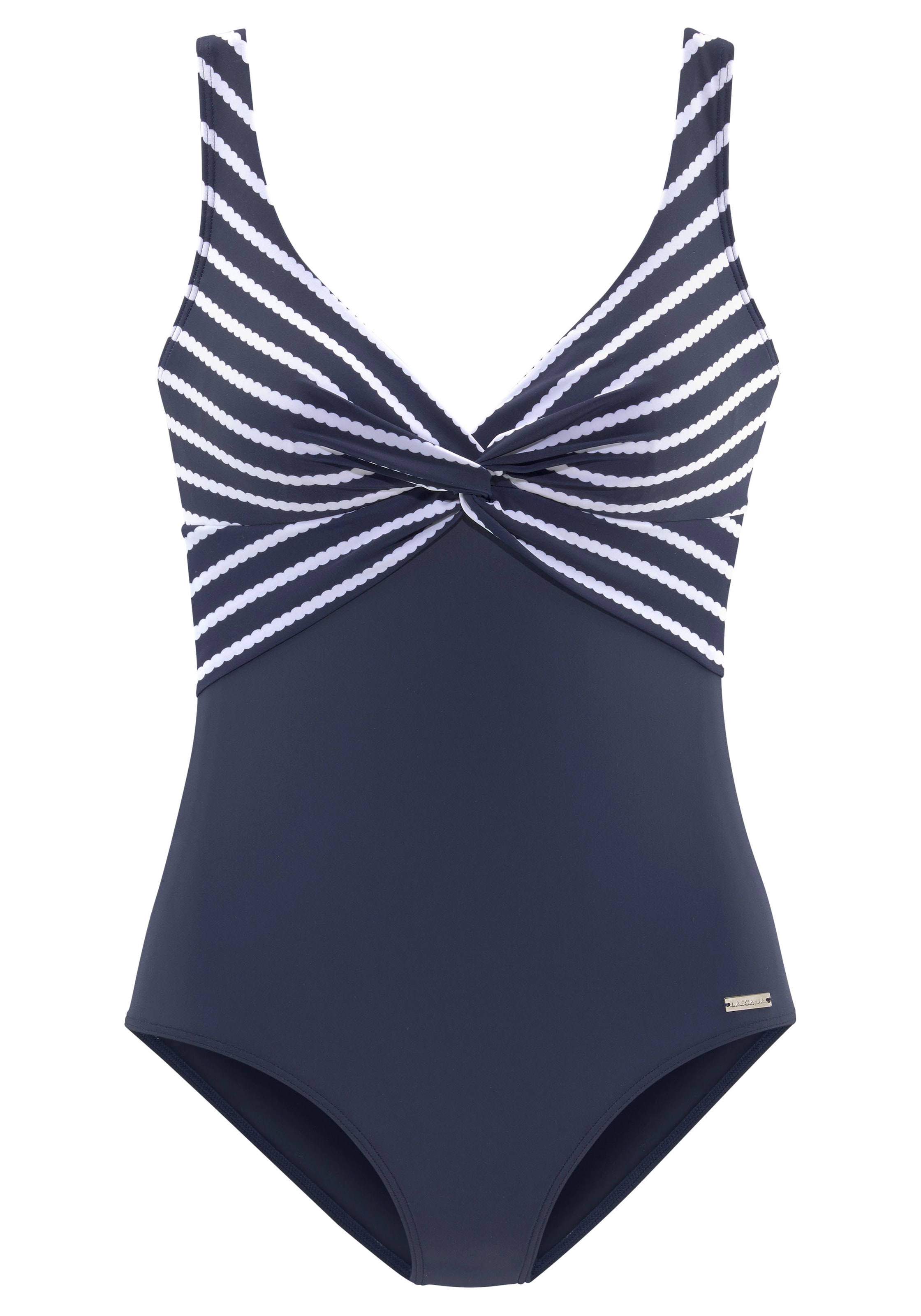 LASCANA T-shirt Plavky – modrá: přední strana