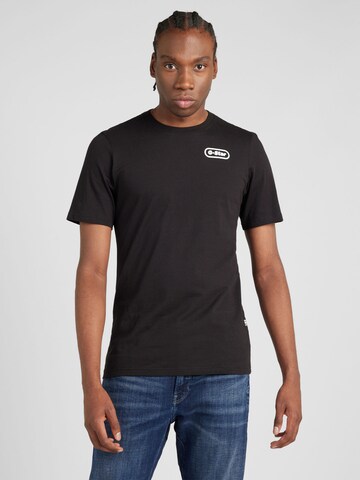 T-Shirt G-Star RAW en noir : devant