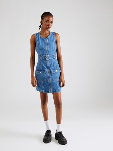 Robe Tommy Jeans en bleu : devant