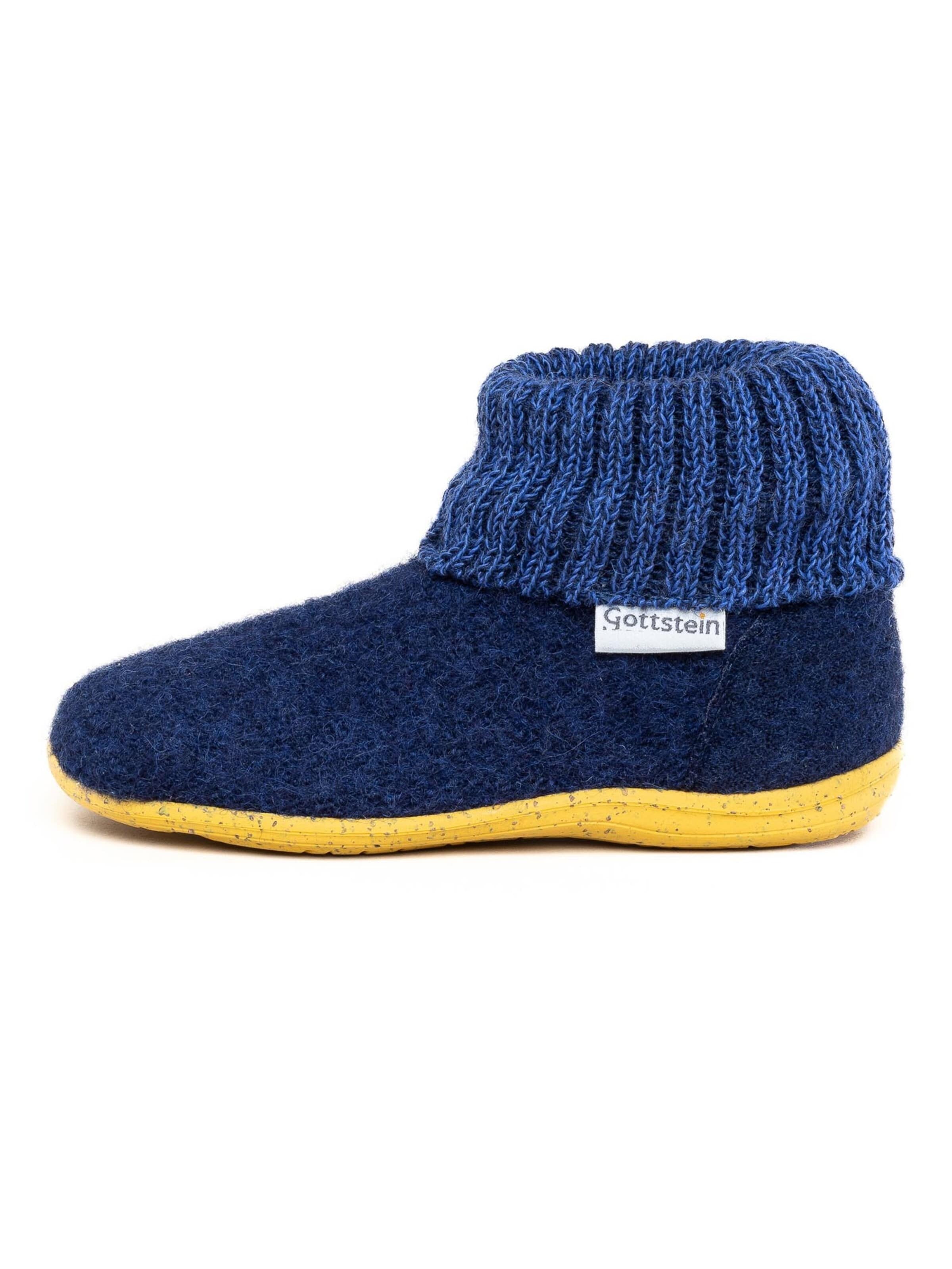 Gottstein Slipper 'Alpine Boot RU' in Blue: front