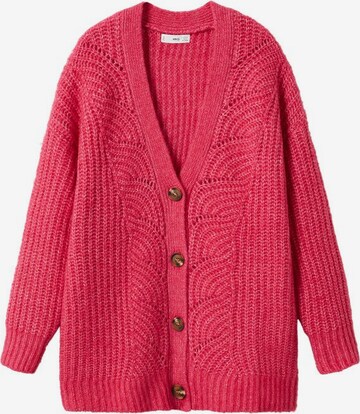 Cardigan 'radio' MANGO en rose : devant