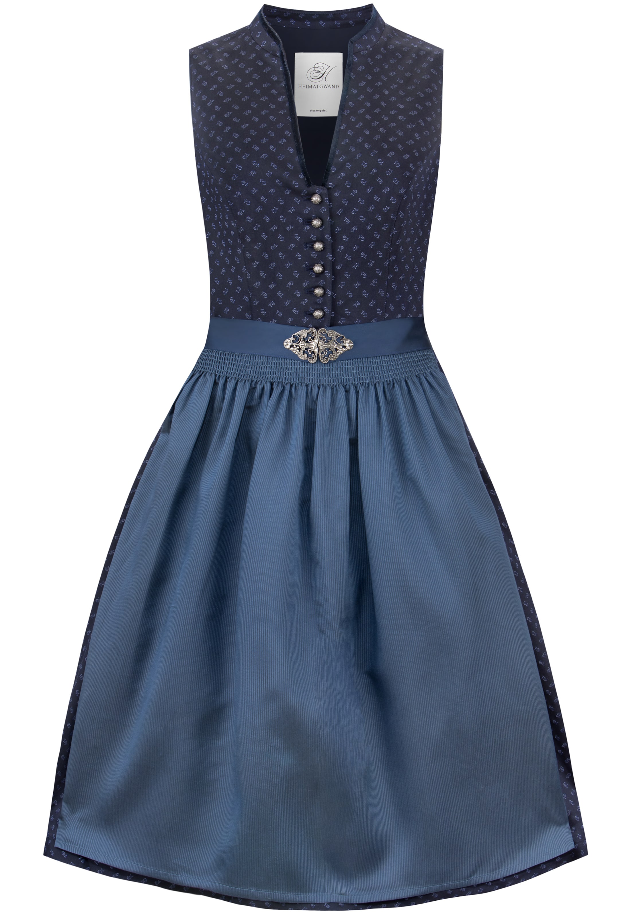 STOCKERPOINT Dirndl 'Marlina' in Blauw: voorkant