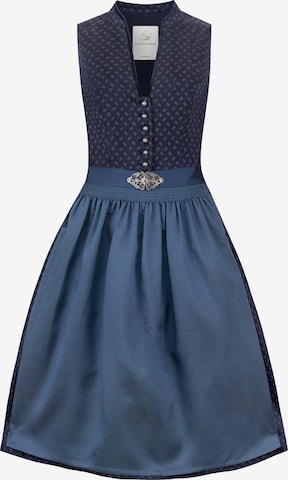 STOCKERPOINT Dirndl 'Marlina' in Blauw: voorkant