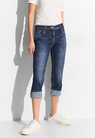 CECIL Slimfit Jeans 'Scarlett' in Blau