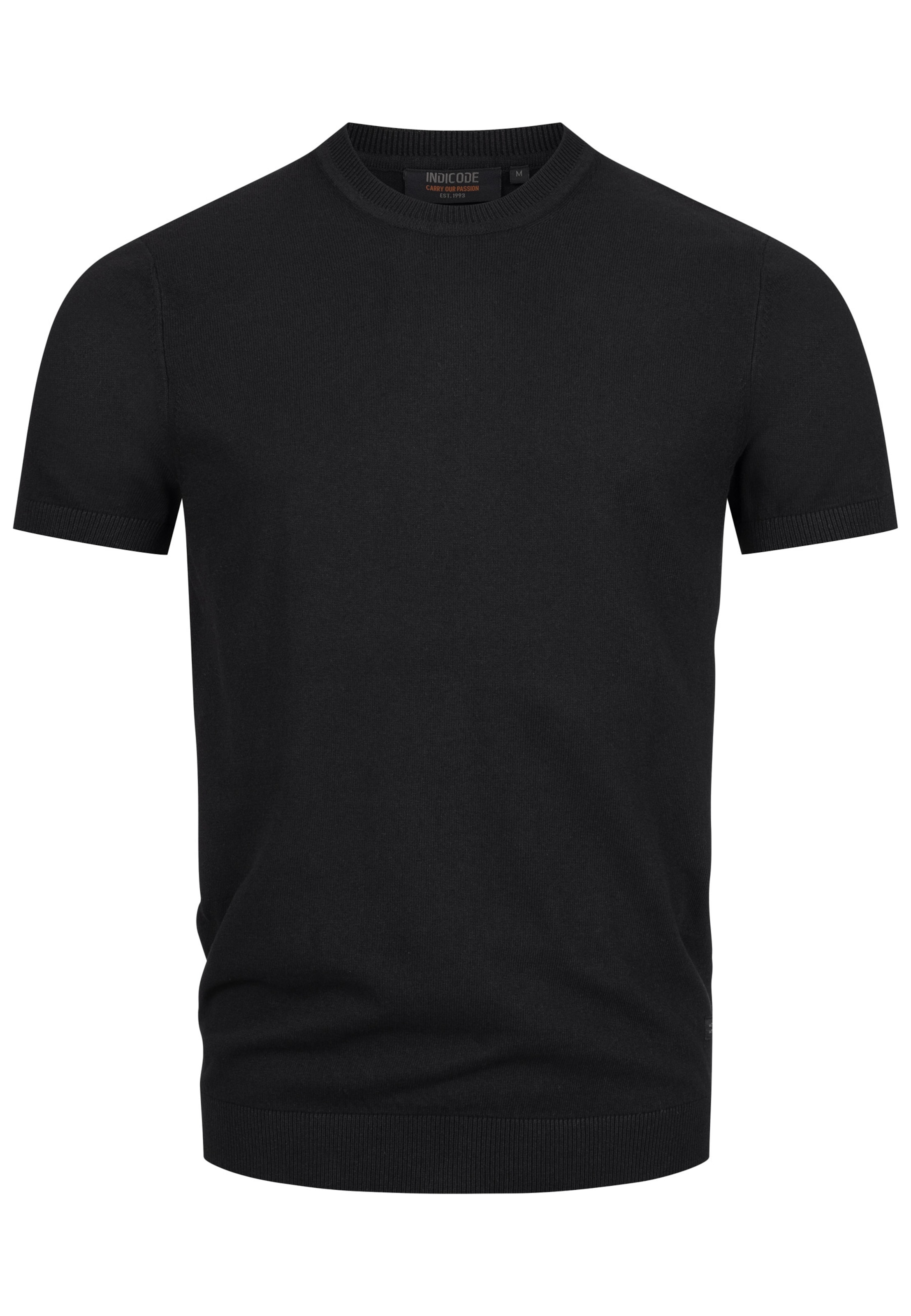 INDICODE JEANS T-Shirt 'Vasko' in Schwarz: Vorderseite