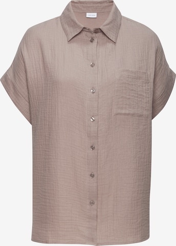 BEACH TIME Bluse in Grau: Vorderseite