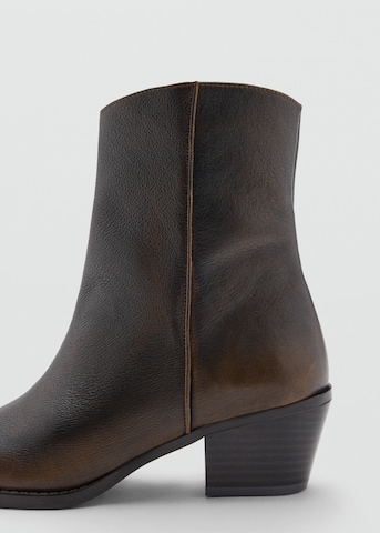 Bottines 'DIA1' MANGO en marron