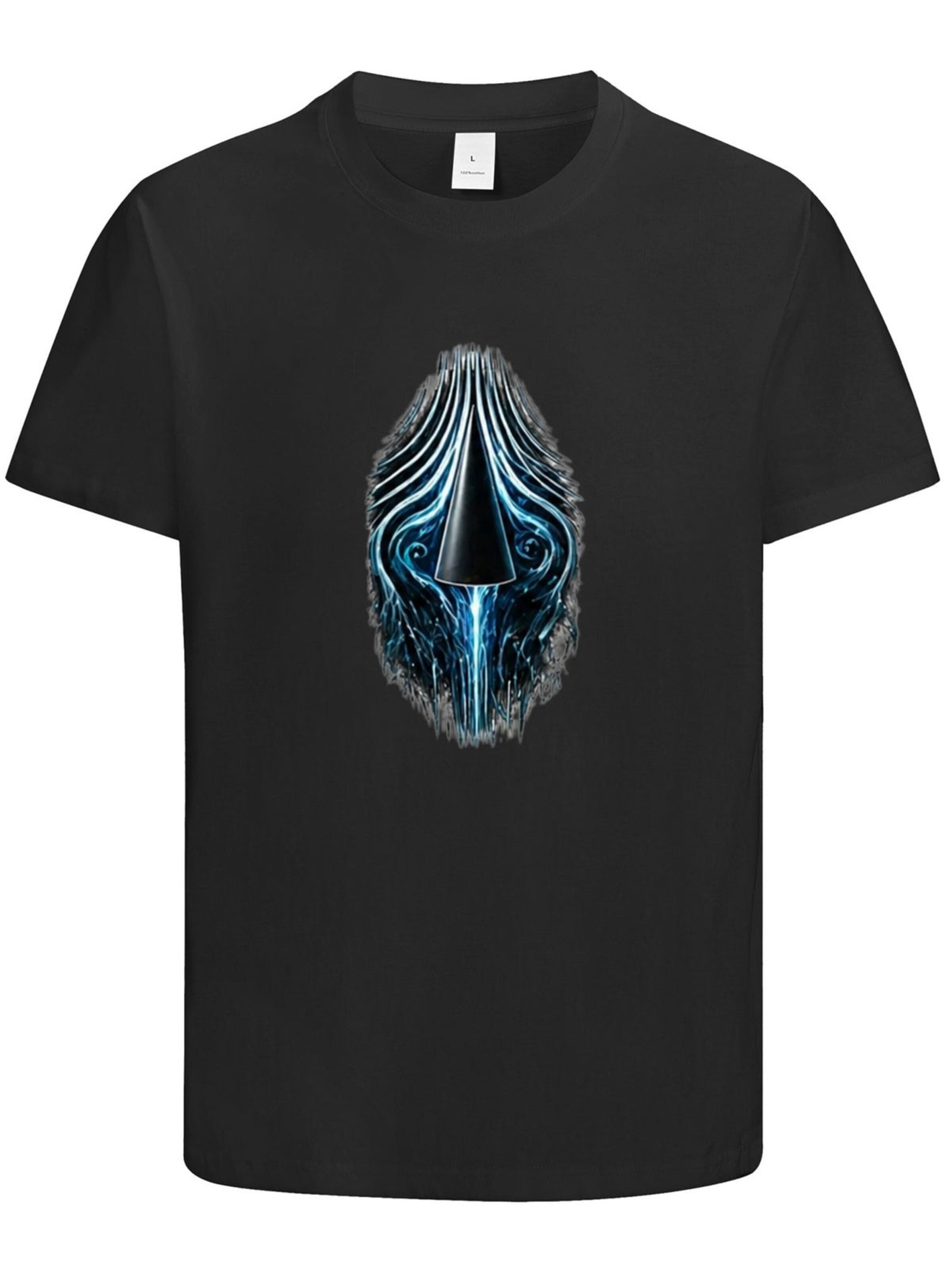 HUSKSWARE Shirt 'Grafik'‌‌‌ in Schwarz: Vorderseite