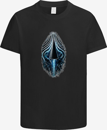 HUSKSWARE Shirt 'Grafik' in Schwarz: Vorderseite