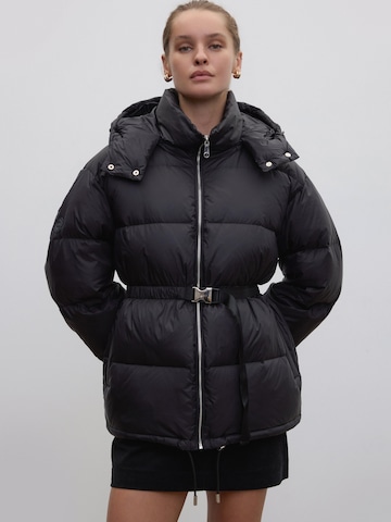 Estro Winterjacke '2539'‌‌‌‌‌‌‌‌ in Schwarz: Vorderseite