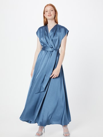 Cream Evening Dress 'Loretta' in Blue: front