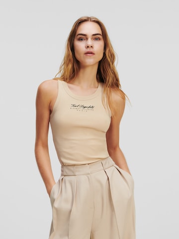 Karl Lagerfeld Top in Beige: front