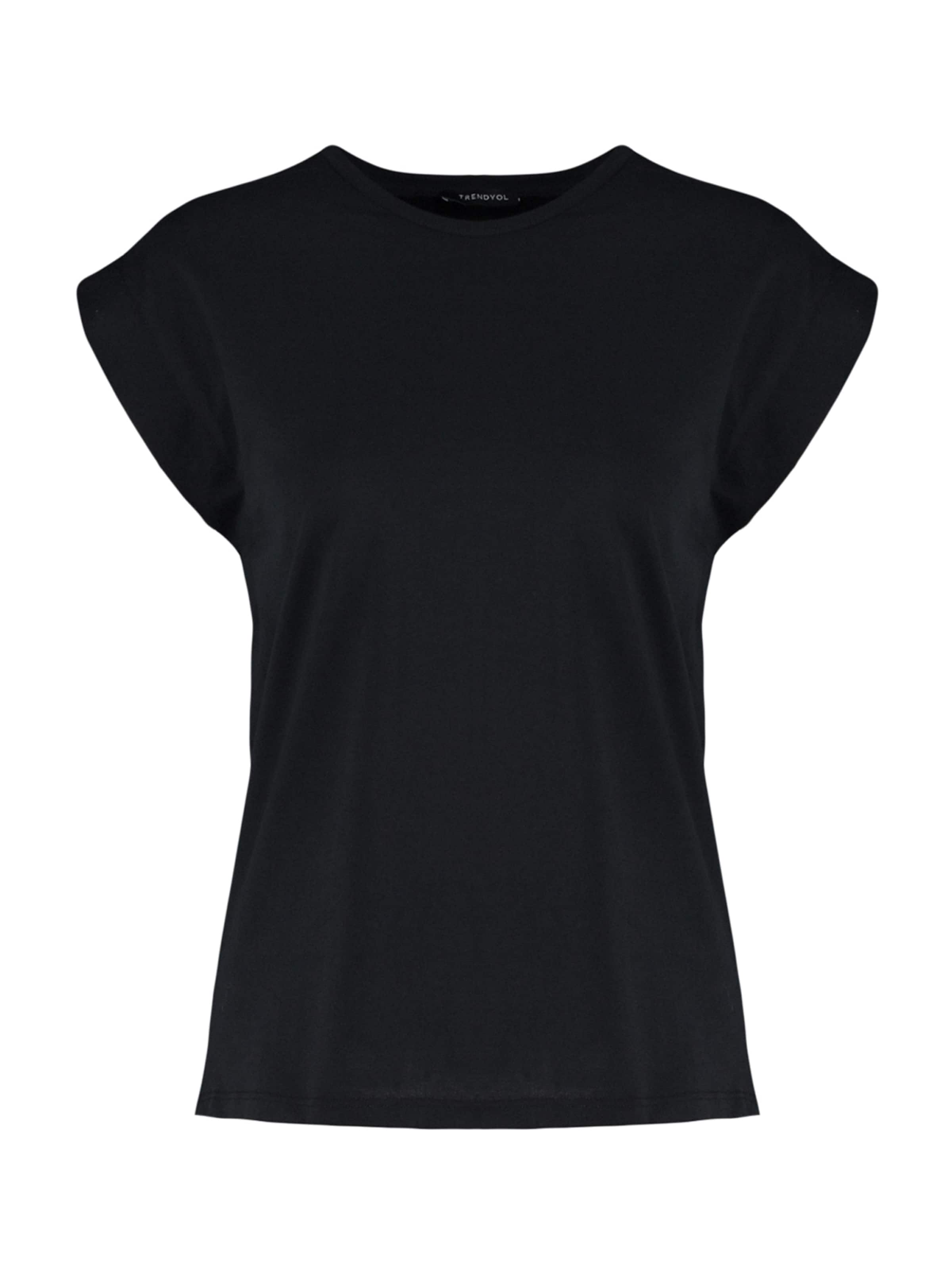 T-shirt Trendyol en noir : devant