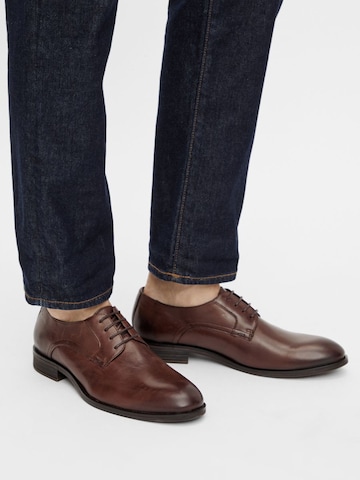 Bianco Lace-Up Shoes in Brown: front