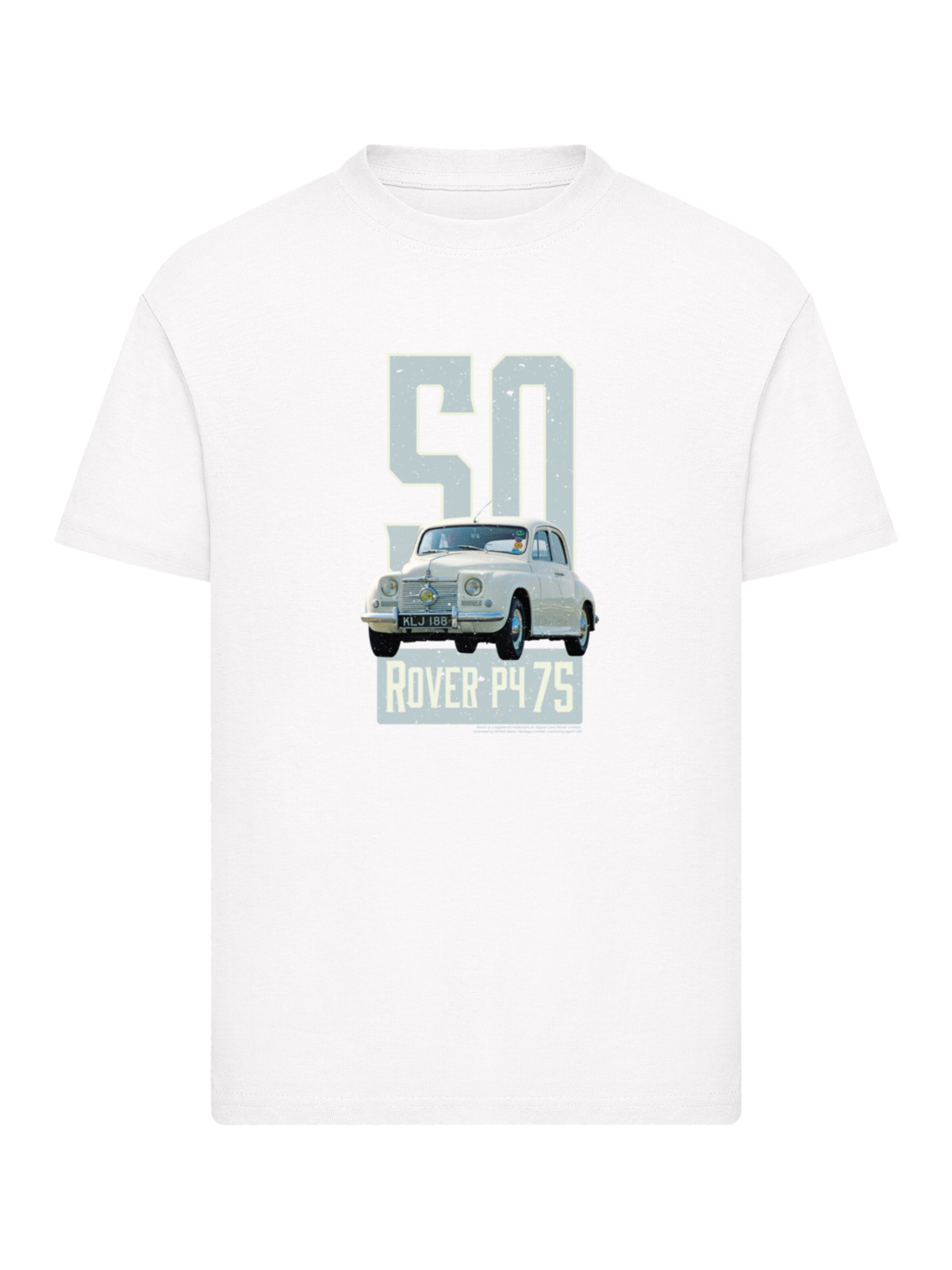 F4NT4STIC Shirt 'British Motor Heritage Rover P4 75 1950 Car' in White: front