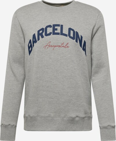 AÉROPOSTALE Sweatshirt 'BARCELONA' in marine / graumeliert / rot, Produktansicht