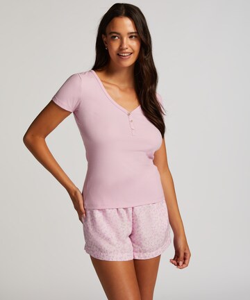 Hunkemöller Pajama Shirt in Pink: front