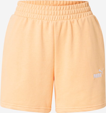 PUMAregular Sportske hlače 'ESS Small No. 1' - narančasta boja: prednji dio