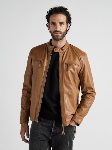 JCC Tussenjas 'Macadam' in Bruin: voorkant