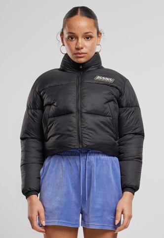 Karl Kani Winter Jacket in Black: front