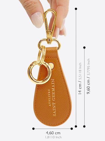 Ateliers Saint Germain Sleutelhanger 'Dream Paris' in Bruin
