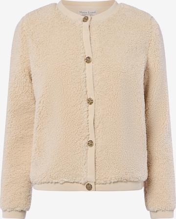 Veste en polaire Marie Lund en beige : devant
