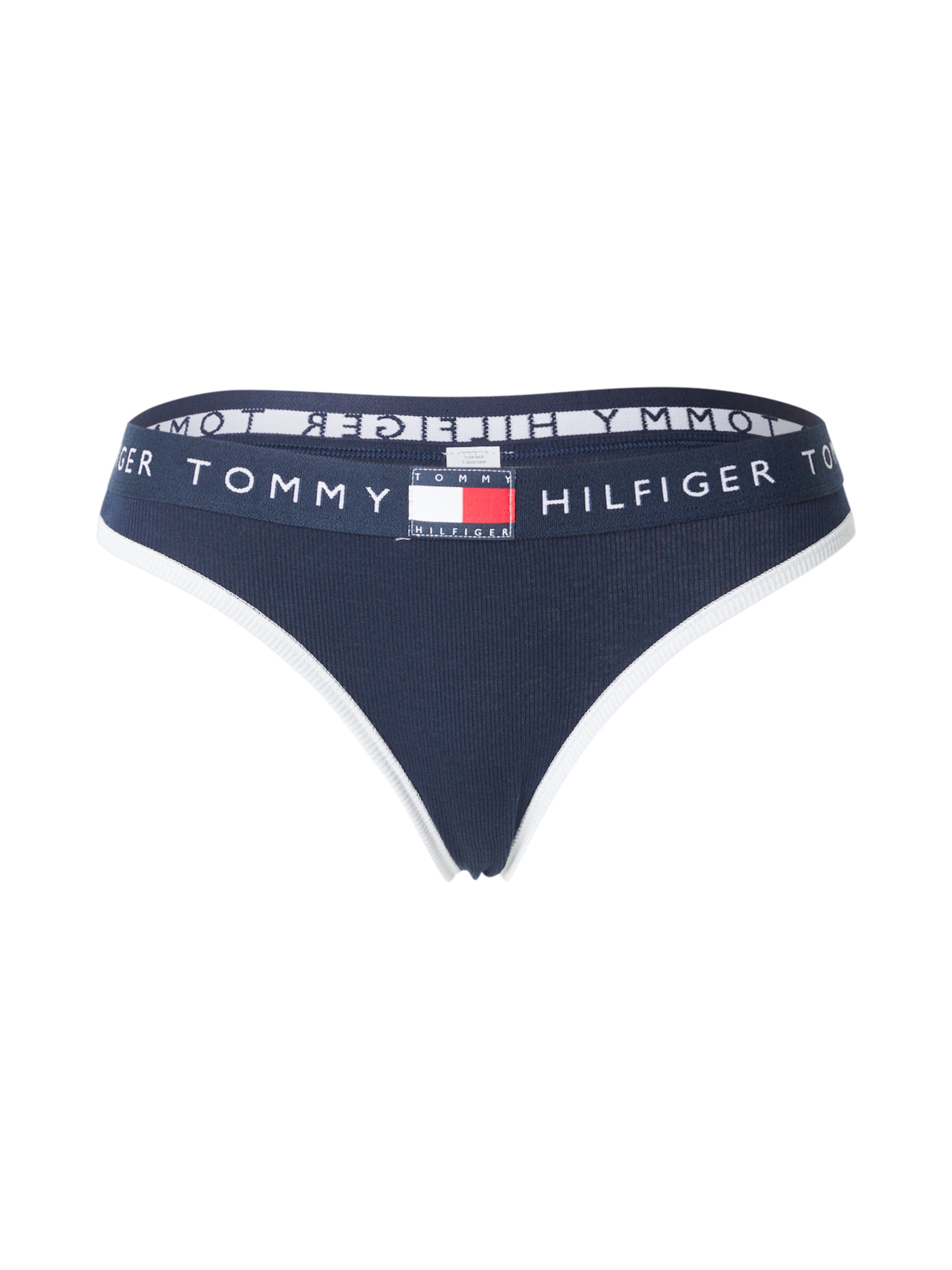 Tanga de la Tommy Hilfiger Underwear pe albastru: față