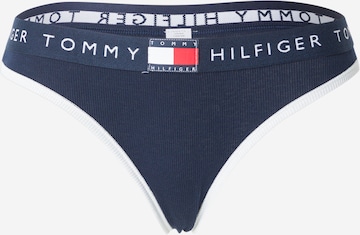 Tommy Hilfiger Underwear Thong in Blue: front