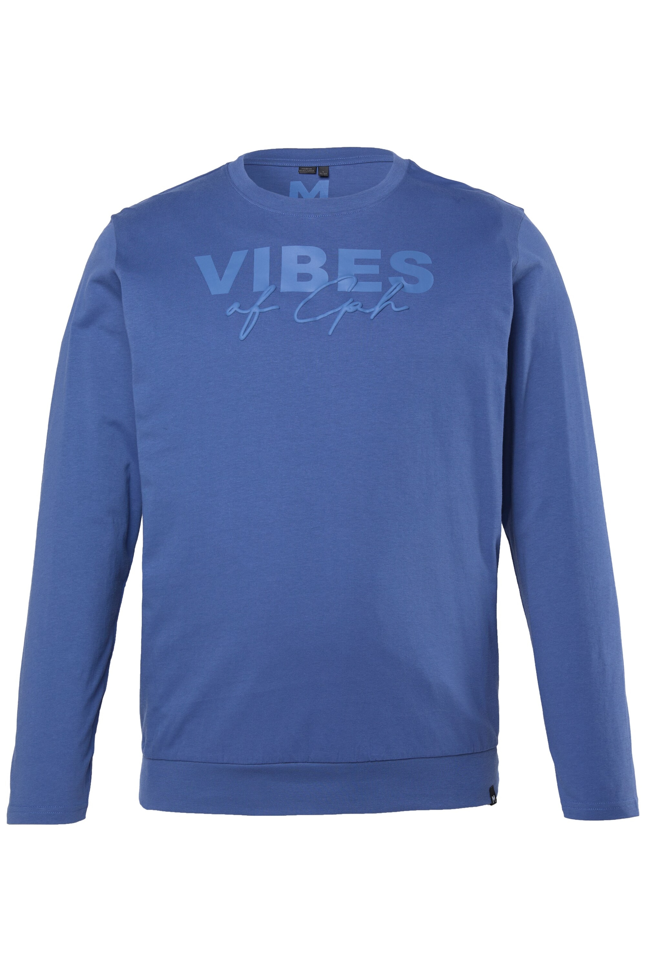 Men Plus Shirt in Blauw: voorkant
