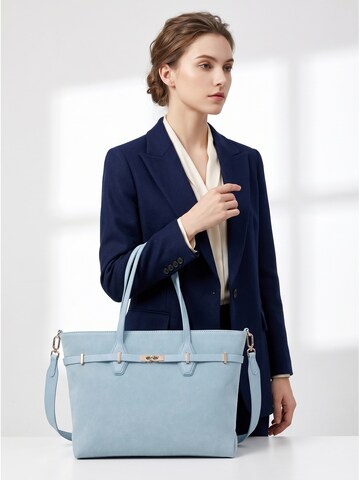 Borsa a mano 'Borsa a Mano Donna Ecopelle - Modello KSD52134 con Tracolla Staccabile' di Kassandra in blu