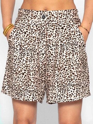 SASSYCLASSY Wide leg Trousers in Beige