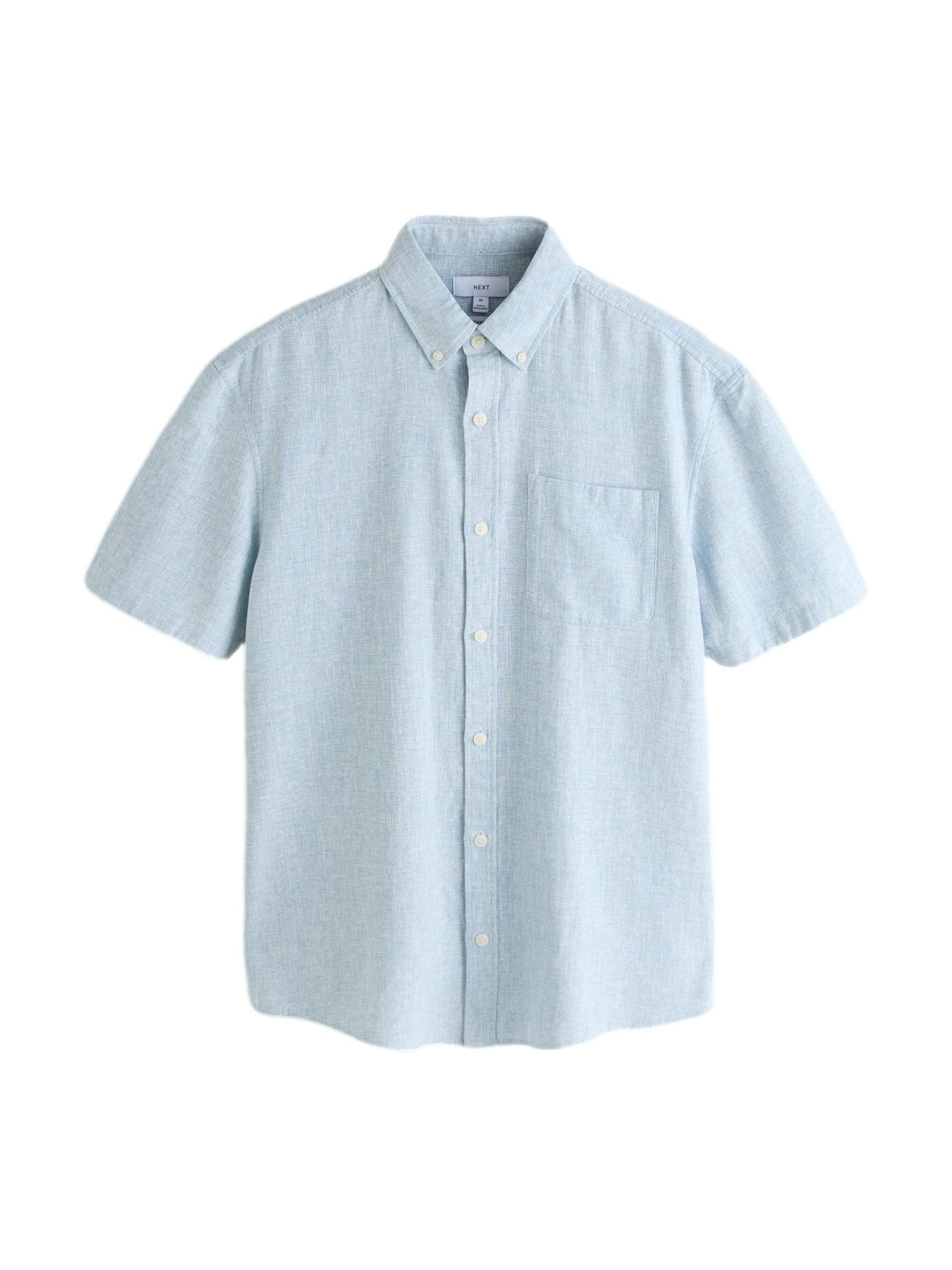 Next Средняя посадка Рубашка в Синий: спереди