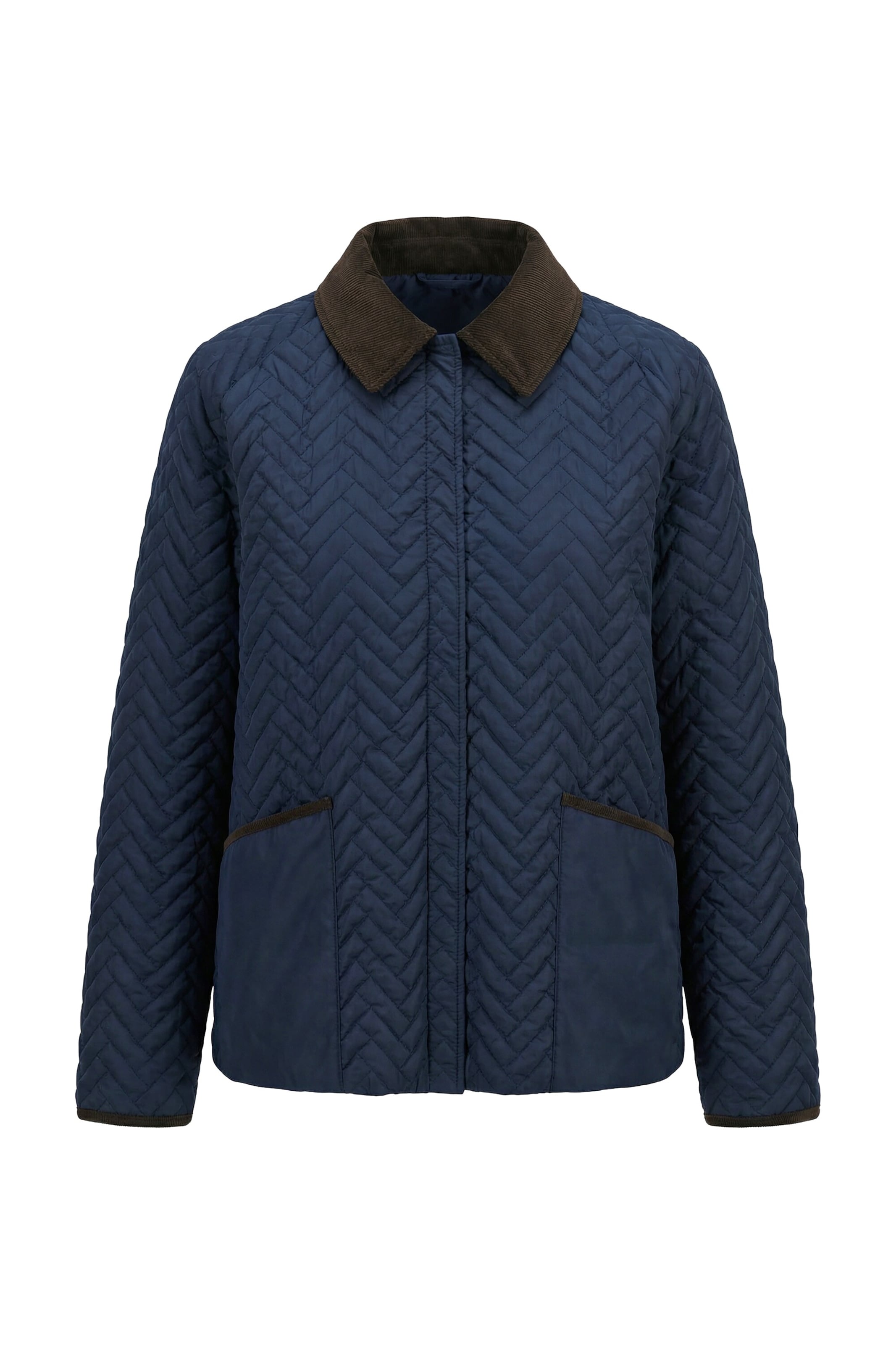 Ulla Popken Between-season jacket in Blue: front