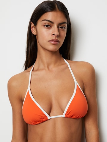 Marc O'Polo Triangel Triangel-Bikini-Top ' High Shine ' in Orange: predná strana