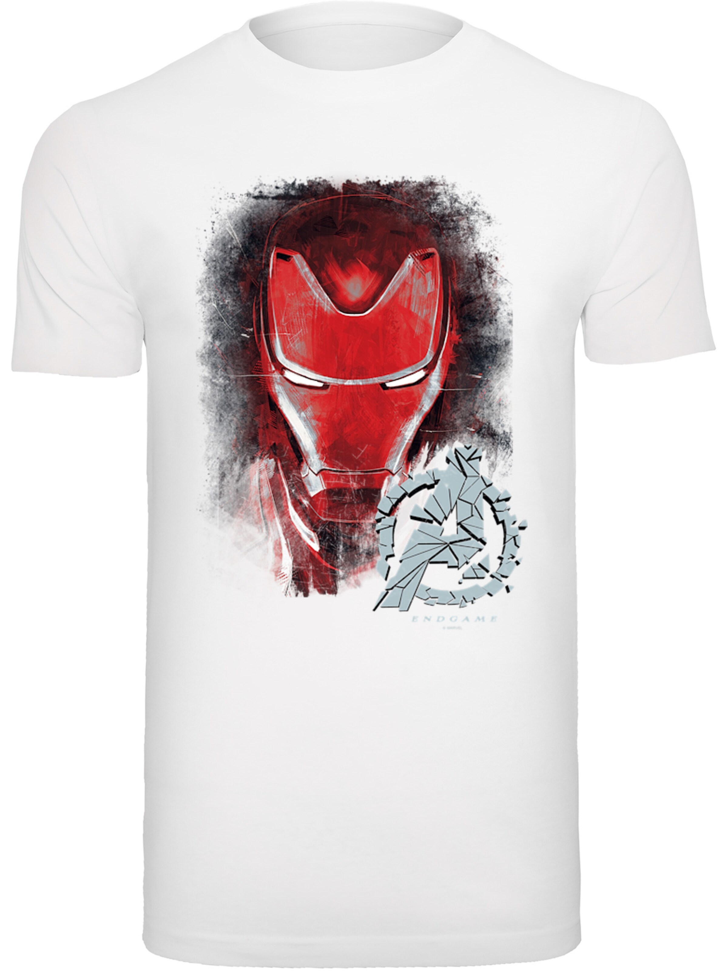 F4NT4STIC T-Shirt Marvel Avengers Endgame Iron Man' in Weiß: Vorderseite