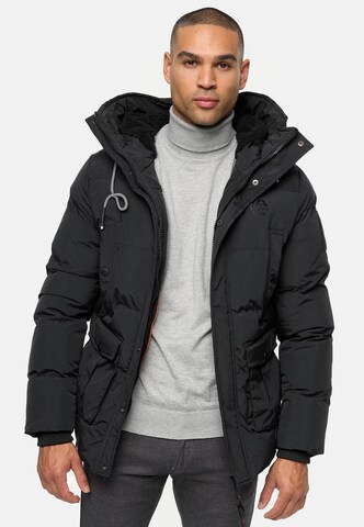 Veste d’hiver ' Rene ' INDICODE JEANS en noir : devant