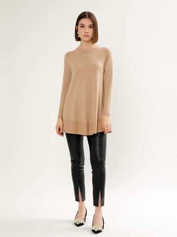 Influencer Pullover in Beige