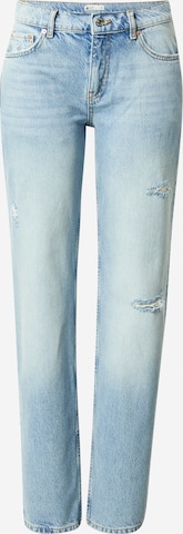 Gina Tricot Loosefit Jeans in Blauw: voorkant